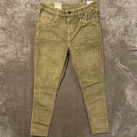 NWT $70 Levi's 721 High Rise Skinny Corduroy Tan Brown Pants Womens Sz 32x30 - Picture 1 of 10